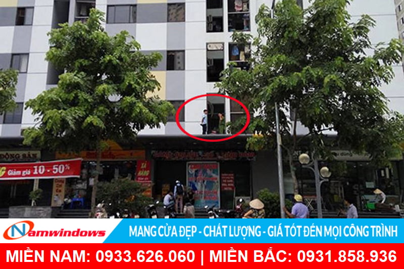 tai nạn từ chung cư cao tầng