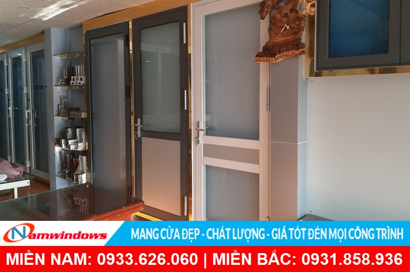 Cửa nhôm xingfa màu trắng sứ Namwindows