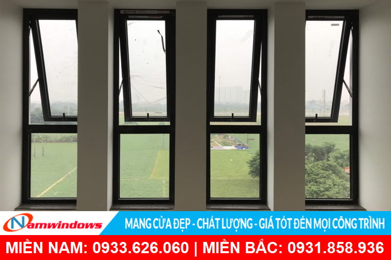 Cửa sổ hất 1 cánh có ô fix