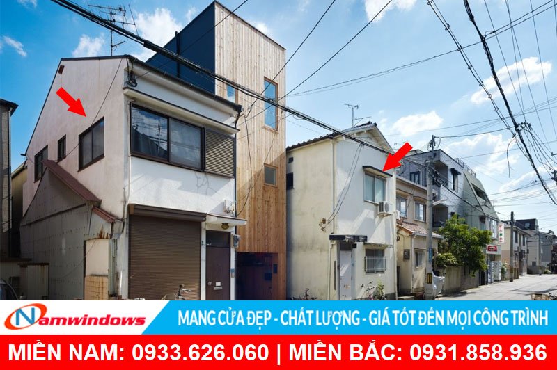 Mẫu cửa sổ lùa cho nhà chật hẹp