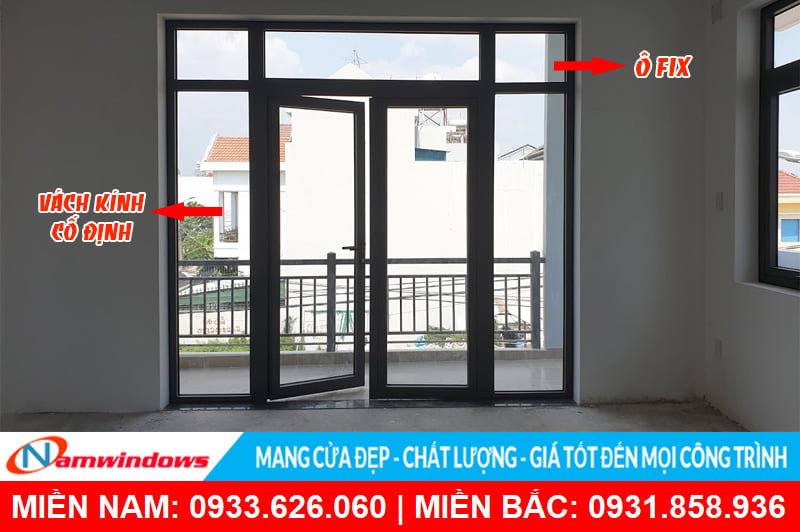 Khái niệm cửa có ô fix là gì