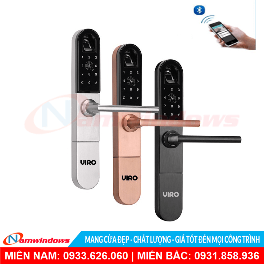 Khóa điện tử cửa nhôm Viro Smartlock S06