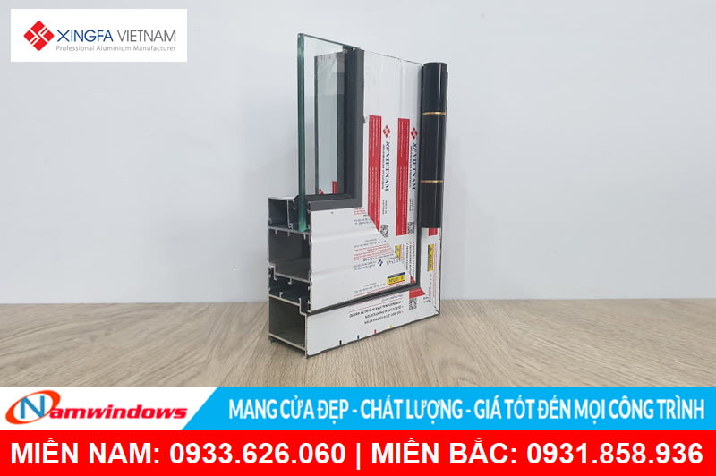 Góc mẫu nhôm xingfa Việt Nam