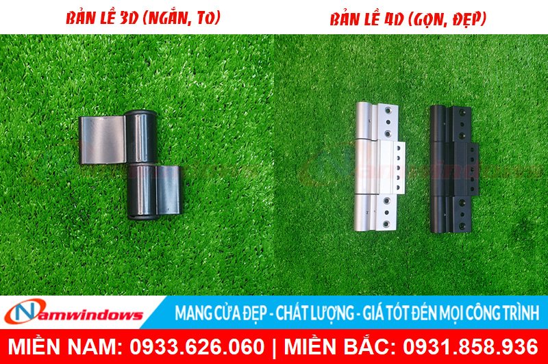 Phân biệt bản lề 3d và 4d