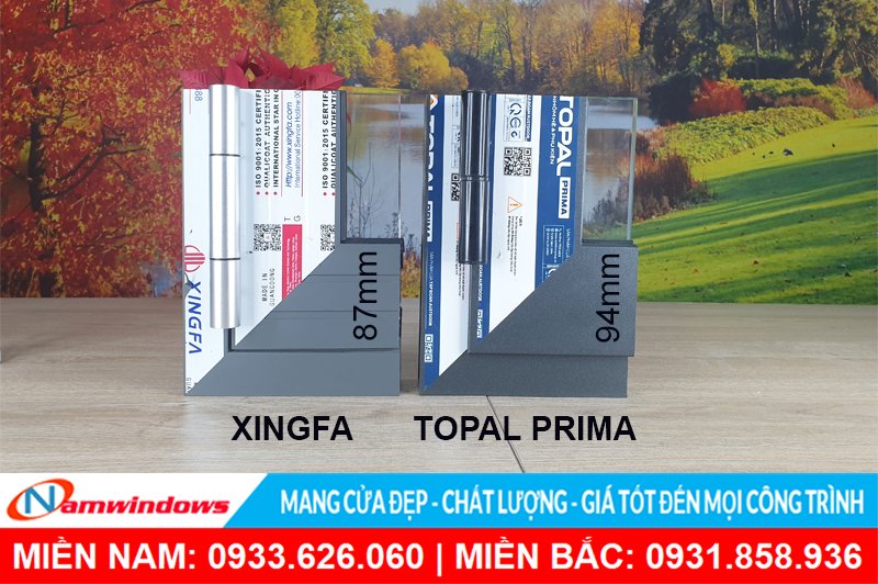 Khác biệt giữa Xingfa và Topal Prima