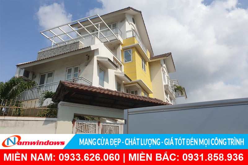 Công trình cửa nhựa lõi thép Namwindows thi công năm 2014