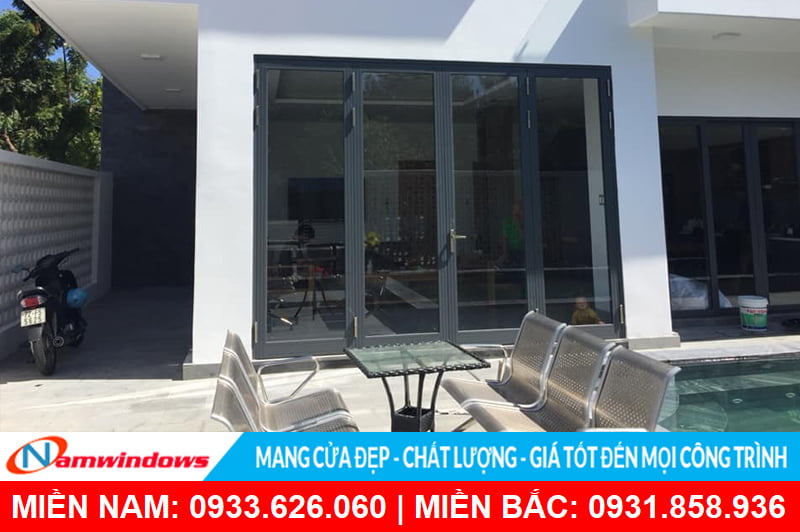 Công trình cửa nhôm sử dụng phụ kiện Bogo