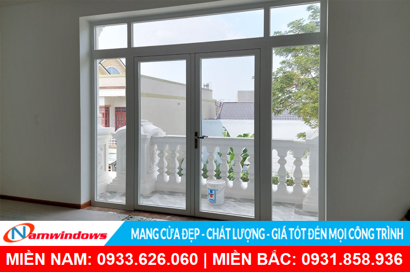 Cửa nhôm Topal Prima màu trắng