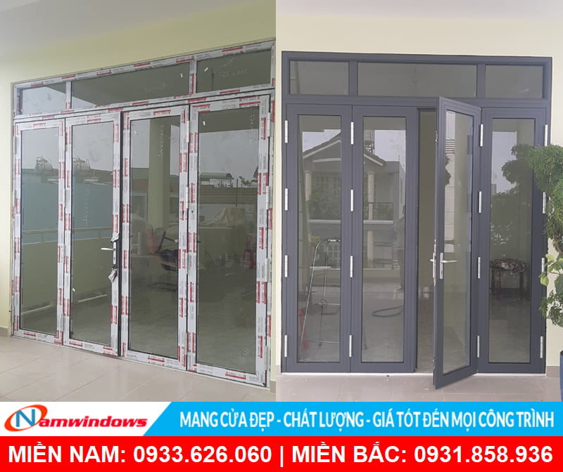Cửa nhôm xingfa 4 cánh HMA chính hãng