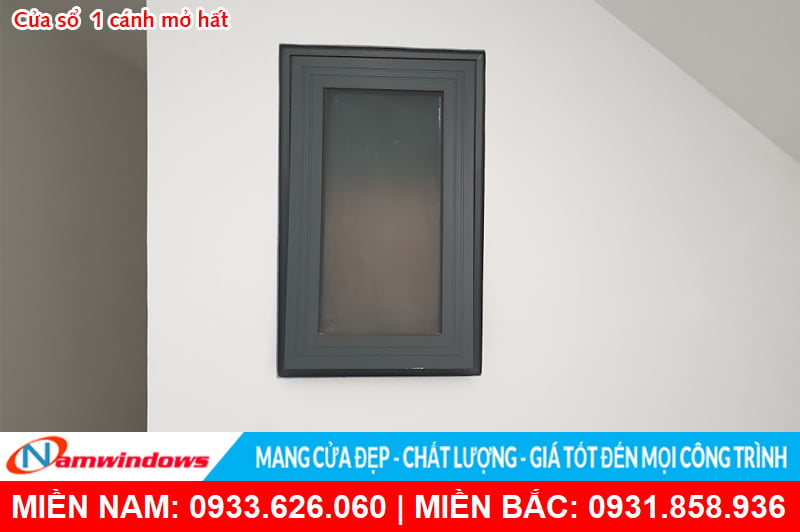 Cửa sổ 1 cánh nhôm kính