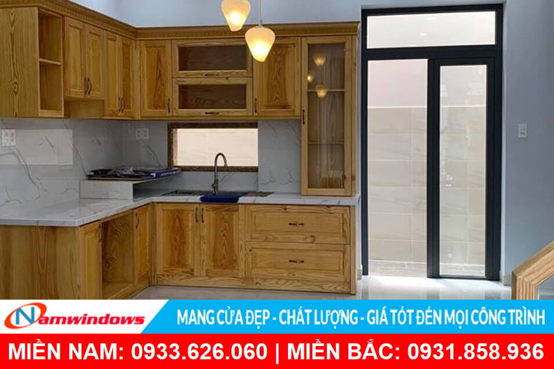 Cửa chính 2 cánh nhôm xingfa