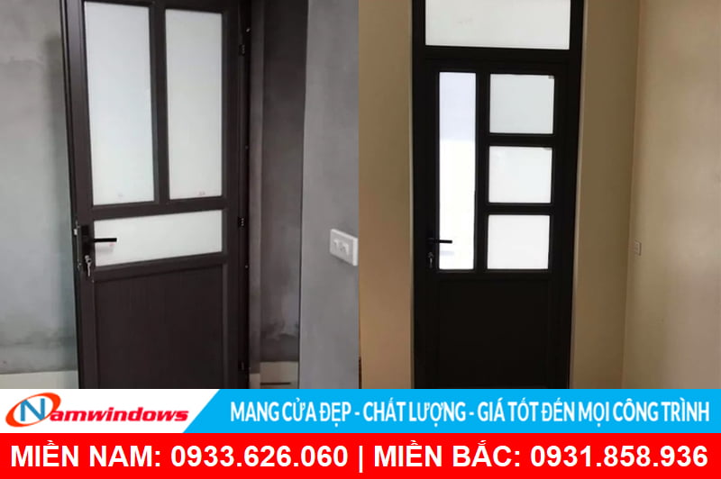 Mẫu cửa nhôm xingfa chia ô, chia đố đẹp