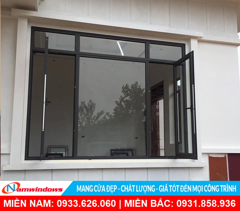 Mẫu cửa sổ nhôm kính đẹp