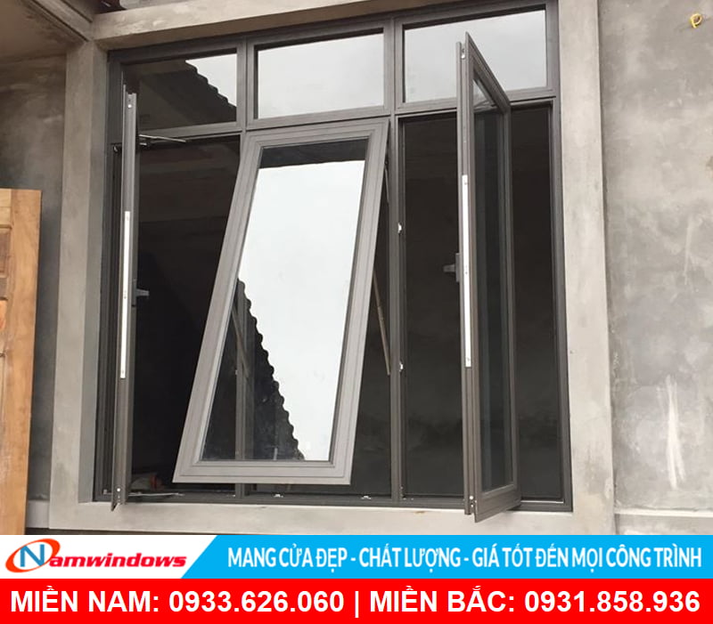Mẫu cửa sổ nhôm kính đẹp