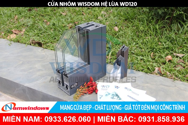 Góc mẫu nhôm Wisdom hệ WD120