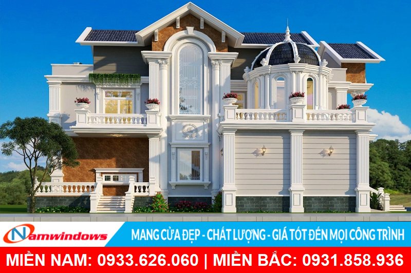 Công trình cửa nhôm uốn vòm