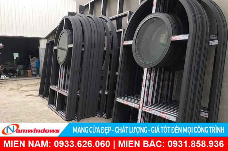 Cửa nhôm uốn vòm Namwindows