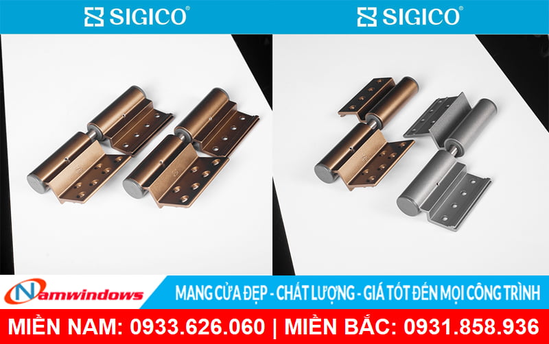 Bản lề cửa nhôm xingfa hãng Sigico