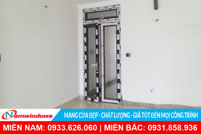 Cửa đi 2 cánh nhôm cầu cách nhiệt
