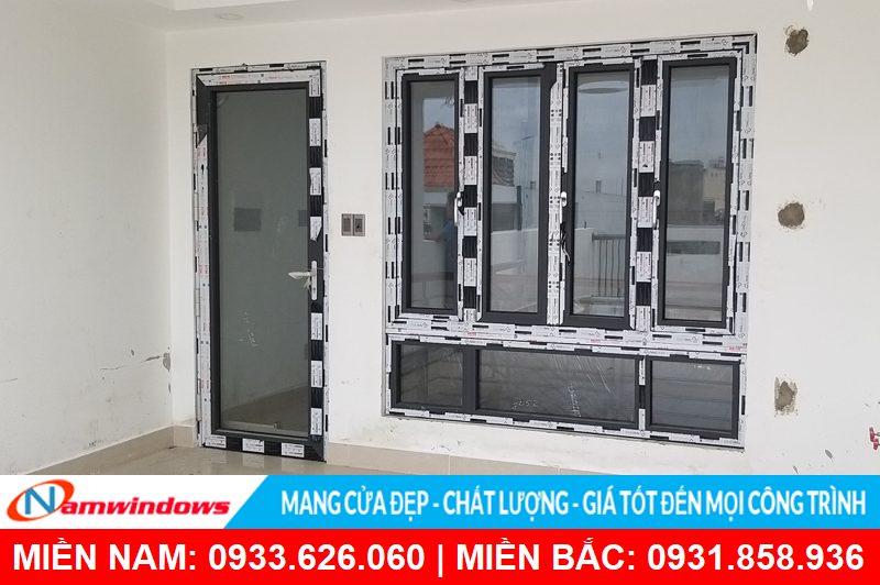 Cửa đi và cửa sổ nhôm cầu HMA sử dụng kính hộp 5-9-5