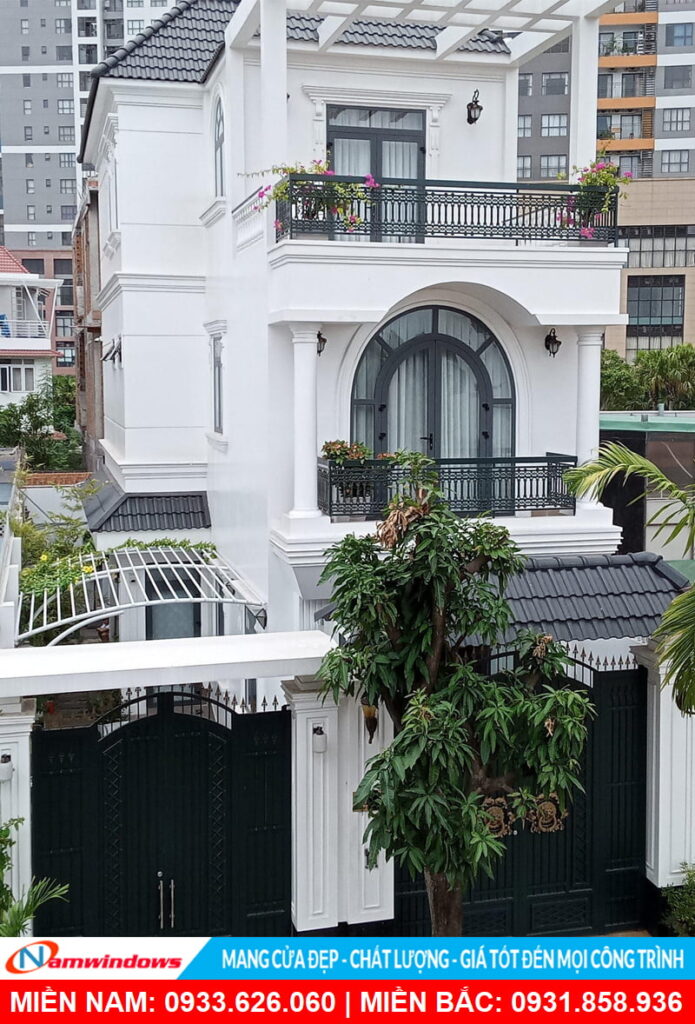 Mẫu cửa nhôm xingfa uốn vòm, uốn cong, uốn tròn đẹp