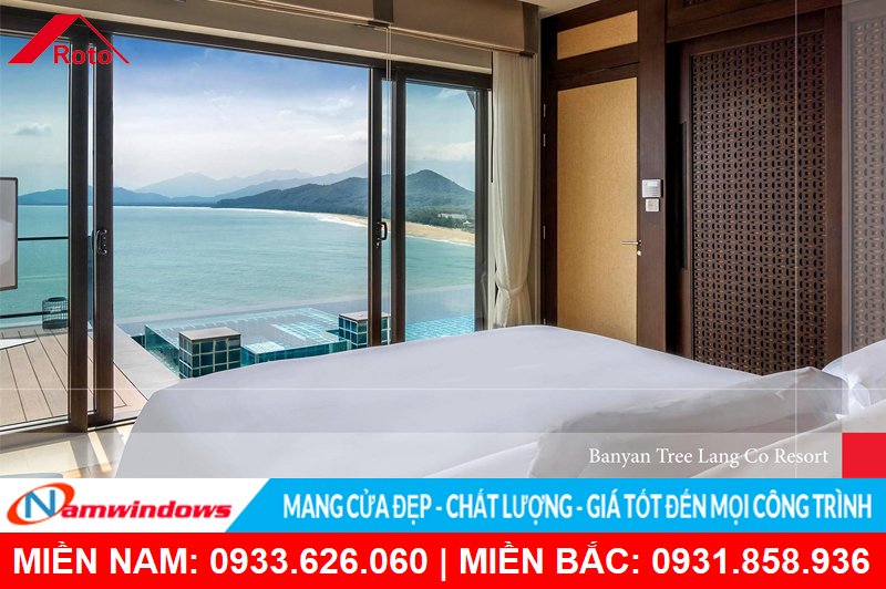 The sells resort & spa (Phú Quốc) - Công trình sử dụng cửa nhôm kính kết hợp phụ kiện Roto cao cấp của Đức