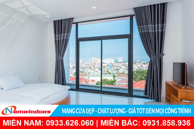 Cửa lùa 2 cánh nhôm xingfa