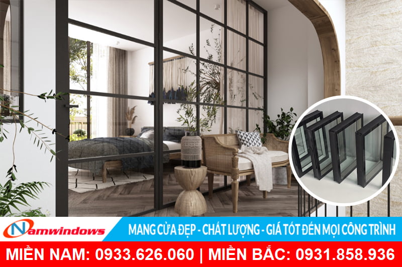 Cửa nhôm kính hộp