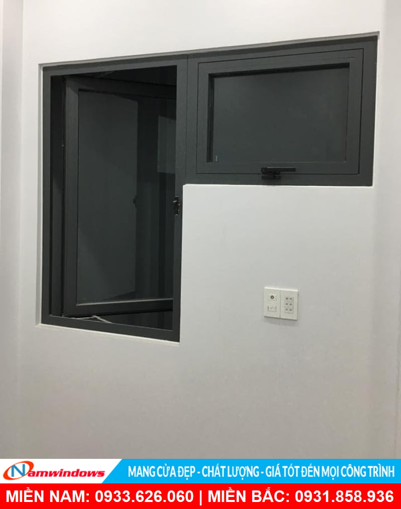 Cửa sổ 1 cánh mở quay nhôm xingfa