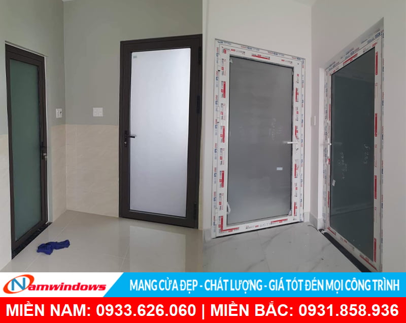 Cửa đi mở quay nhôm xingfa