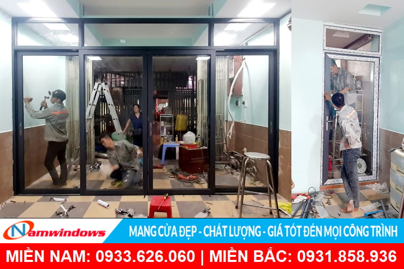 Công trình cửa nhôm wisdom c Phương