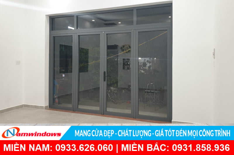 Cửa nhôm xingfa nhập khóa điện tử