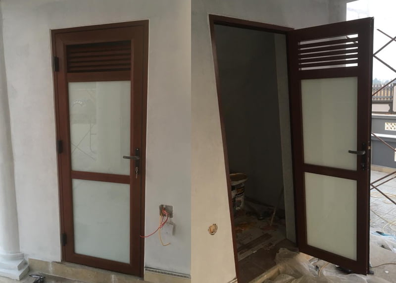 Mẫu cửa nhôm thông gió