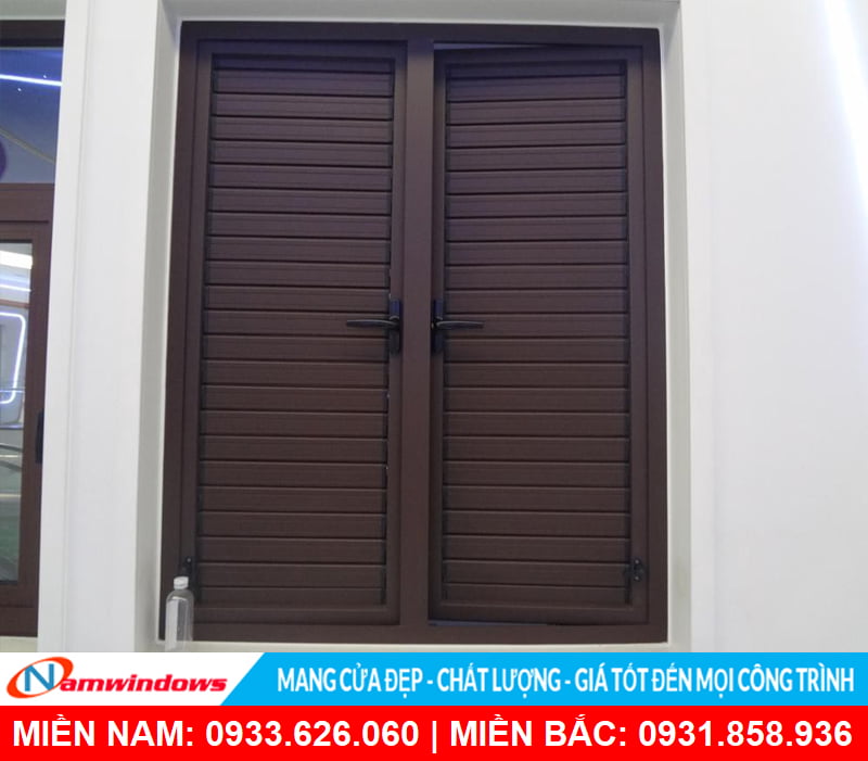 Mẫu cửa nhôm thông gió
