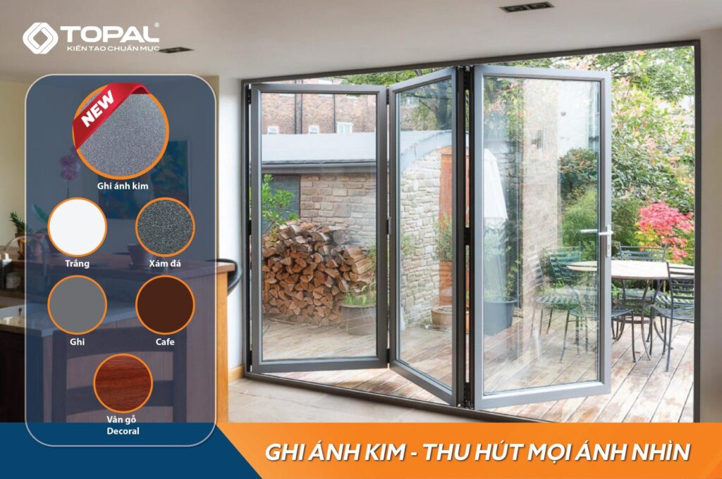 Màu sắc cửa nhôm Topal