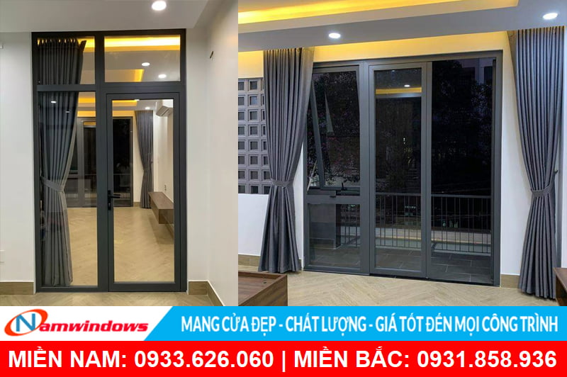 Màu sắc cửa nhôm phòng ngủ