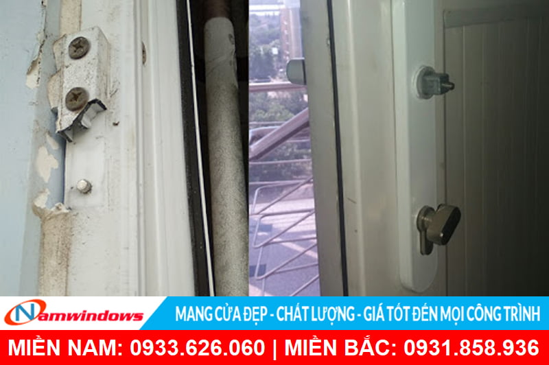 Cửa nhựa lõi thép dởm