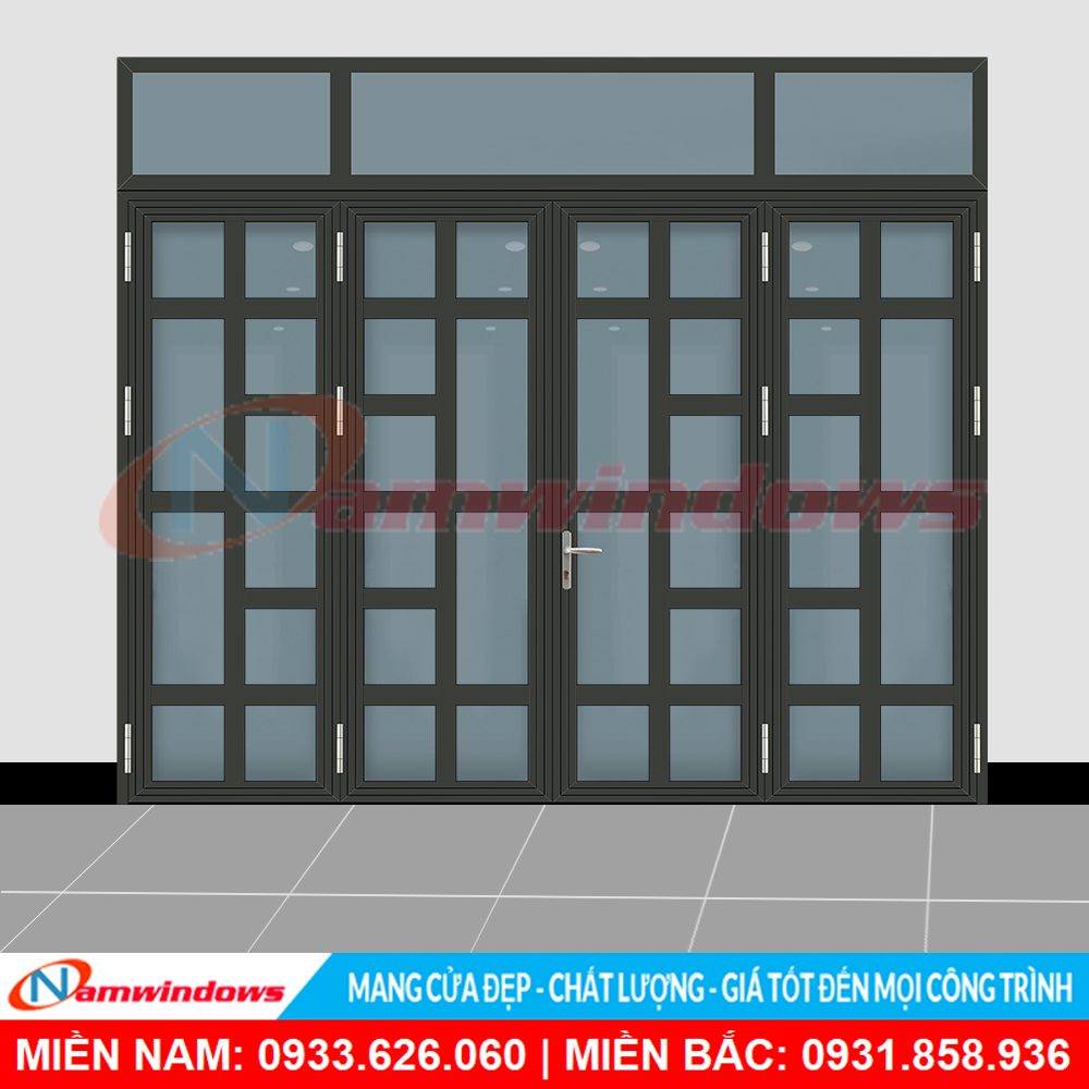 Mẫu chia ô 4 cánh xingfa