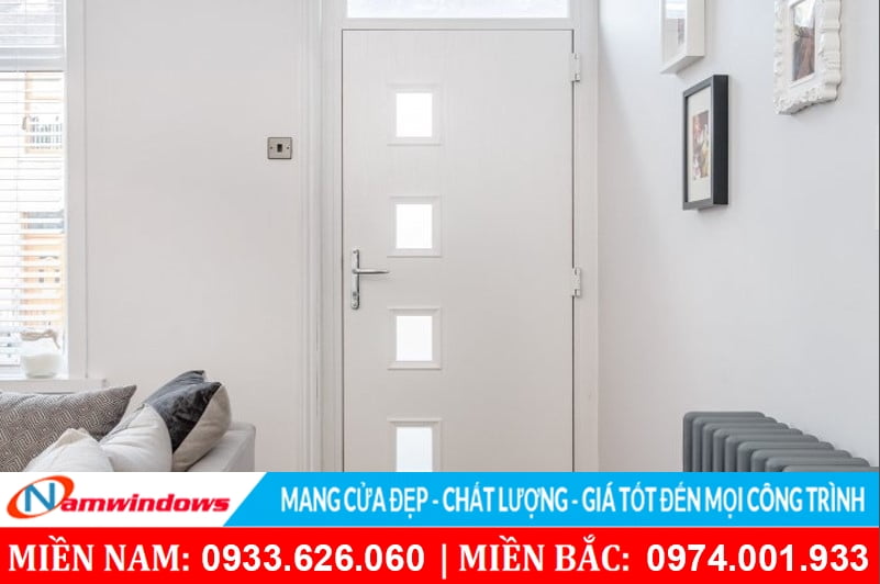 Cửa nhựa composite dùng cho phòng khách