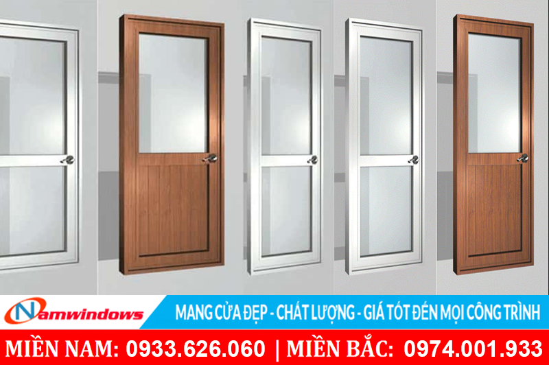mẫu cửa nhôm hệ 700