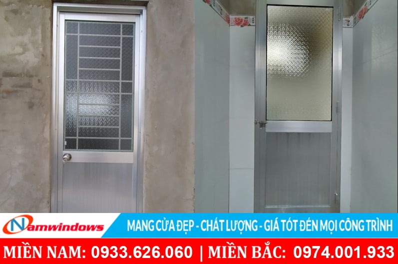 Cửa nhà vệ sinh hệ nhôm 700