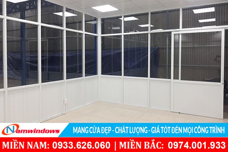 Vách nhôm ngăn phòng hệ 700