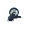 Bánh xe đẩy nhựa PVC đen BXD087 xoay khóa kép
