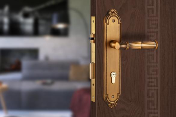 Khóa cửa HK kẽm VICKINI 35103.101 CF dài 275 - Ảnh 2