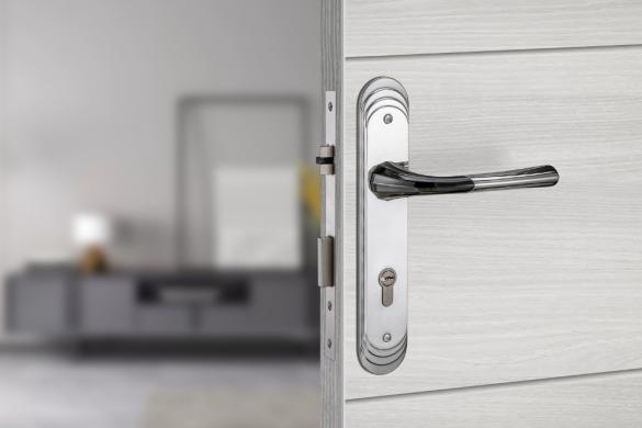 Khóa cửa HK kẽm VICKINI 35127.102 CP dài 260 - Ảnh 2