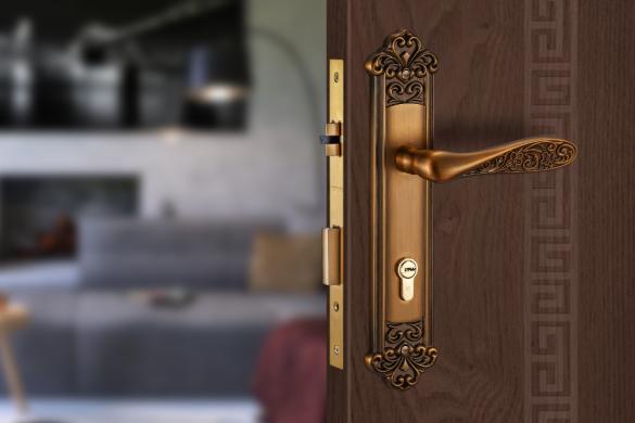 Khóa cửa HK kẽm VICKINI 35568.102 CF dài 280 - Ảnh 2