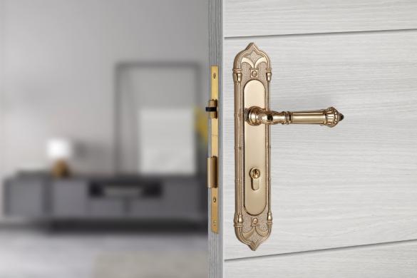 Khóa cửa bằng đồng VICKINI 38401.101 RG dài 307 - Ảnh 3