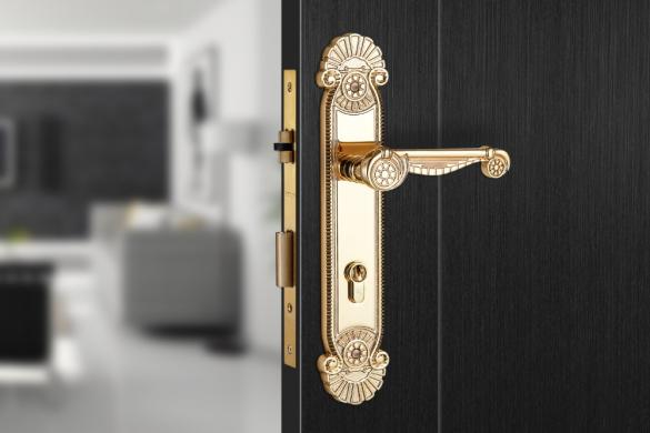 Khóa cửa bằng đồng VICKINI 38403.101 RG dài 304 - Ảnh 3