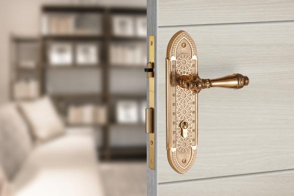 Khóa cửa bằng đồng VICKINI 38406.101 RG dài 282 - Ảnh 3