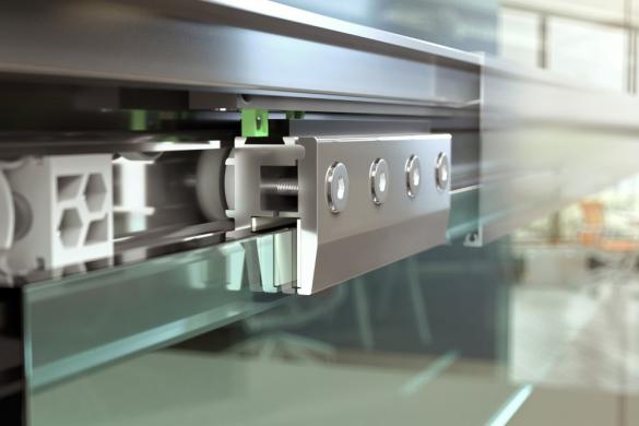 Bánh xe cửa lùa kính có giảm chấn VICKINI 62970.001 SC - Ảnh 2